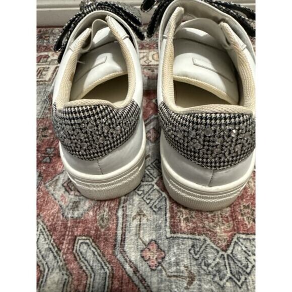Kurt Geiger Mini Laney Bow Sneaker :Little Kid-Big Kid:White-Silver Size 34/3M - Picture 5 of 7